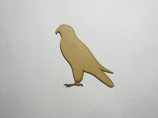 Laser Cut Falcon Wood Cutout 76mm