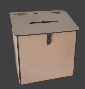 Ballot or suggestion Box 300x230x320 high with Fittings