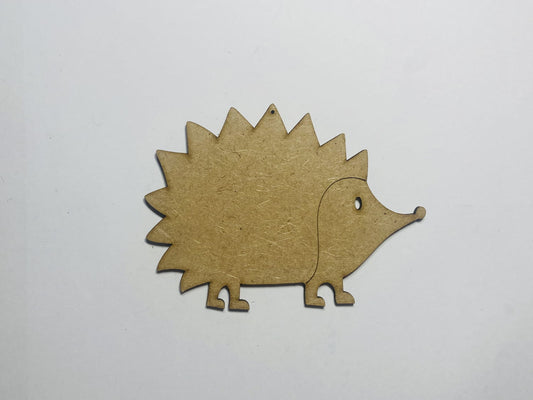 Laser Cut Hedgehog Wood Cutout 76mm high