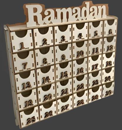 Advent Calendar RAMADAN 30 Drawers Laser Cut 3MM