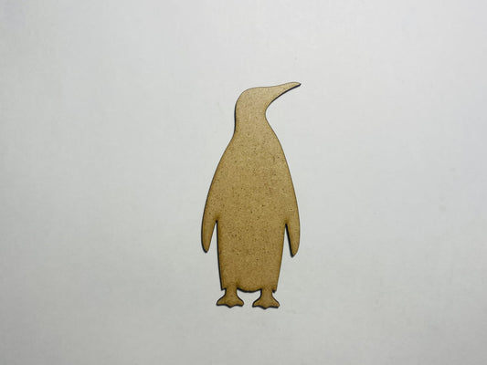 Laser Cut Emperor Penguin Wooden Cutout 76mm high