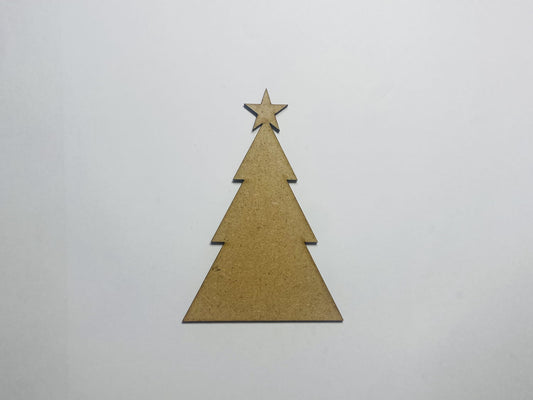 Laser Cut Wooden Triangle Christmas Tree 76mm high (Copy) (Copy)