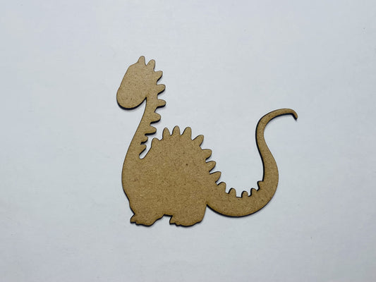 Laser Cut Wood Baby Dinosaur 76mm high