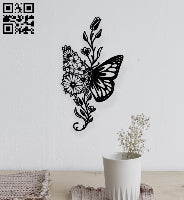 Wall art butterfly 840x500