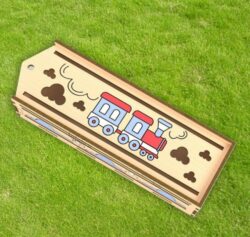 Laser cut pencil box school 186x65x46 design 3