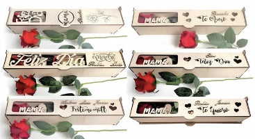 laser cut rose gift box 376x64x64