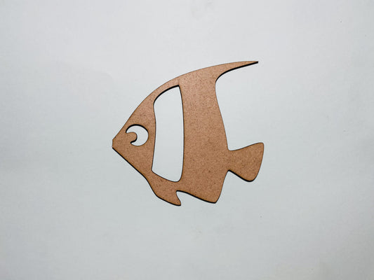 Laser Cut Wooden Fish Cutout 76mm