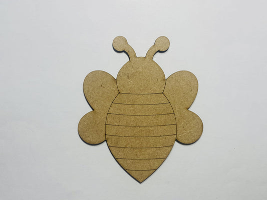 Laser Cut Bumble Bee Wooden Cutout 76mm