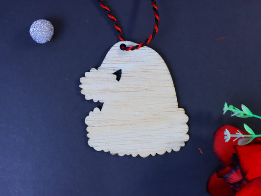 Laser Cut Santa Hat Christmas Ornament 76mm high