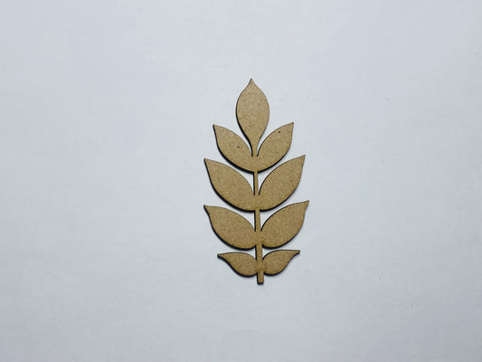 Laser Cut Wood Ash Leaf Craft Shape Cutout 76mm high