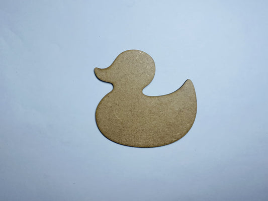 Laser Cut Rubber Duck Wood Cutout76mm high