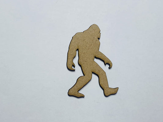 Laser Cut Wood Bigfoot Cutout 76mm high