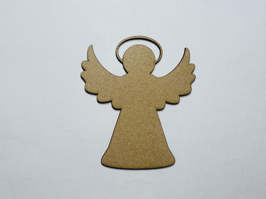 Laser Cut Wood Angel Halo Craft Shape Cutout 76mm high