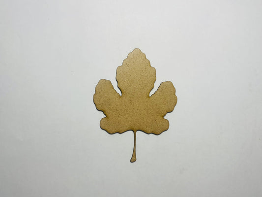 Laser Cut Wood Fig Leaf Cutout Fig Leaf Shape 76mm high