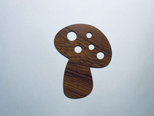 Laser Cut Mushroom Cutout 76mm high