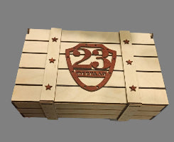 Laser Cut Army Crate Box Military Gift Box 238x140x77