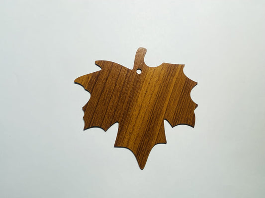 Laser Cut Wooden Maple Leaf 76mm high