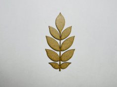 Laser Cut wood ash leaf Shape 76mm high