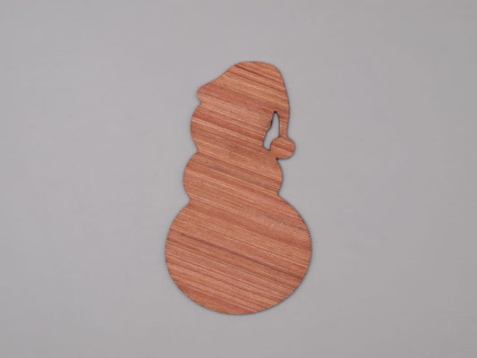 Laser Cut Christmas Snowman Cutout 76mm high