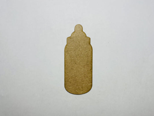 Laser Cut Wood Baby Bottle Cutout 76mm