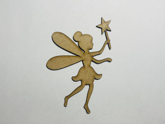 Laser Cut Fairy Cutout 76mm