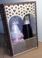 Laser Cut wedding champagne  Box double