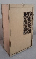 Laser Cut Wine Box double 350x210x110 design 2