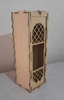 Laser Cut Wine Box single 350x110x110 design 1