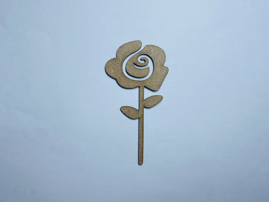 Laser Cut Flower Cutout 76mm